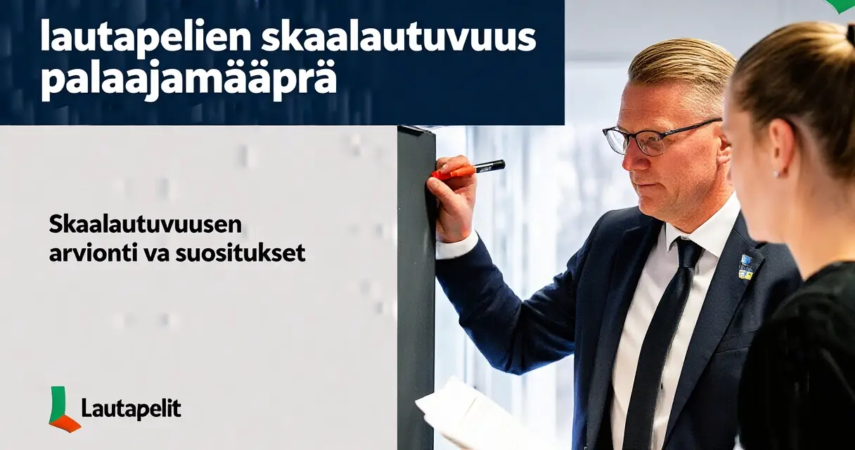 Skaalautuvuuden arviointi ja suositukset